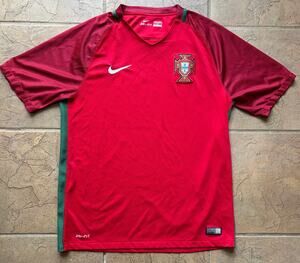 Nike Portugal 2016 Euro Champions Home Soccer Jersey Authentic Dri-FIT Size L